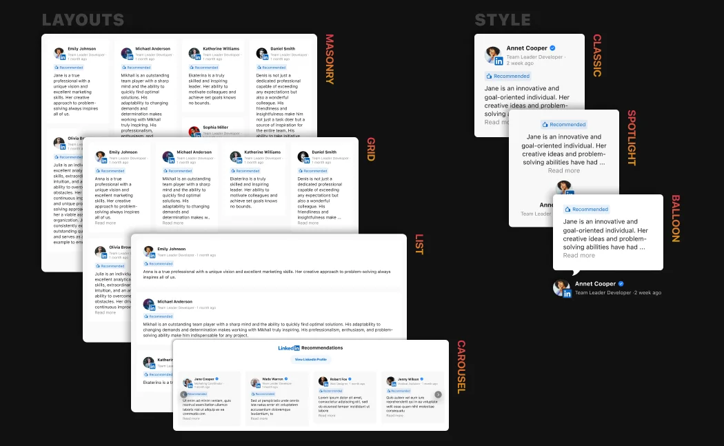 Fully flexible interface to give you customization freedom
