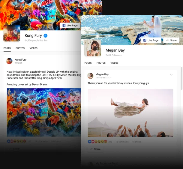 Facebook page content on your website