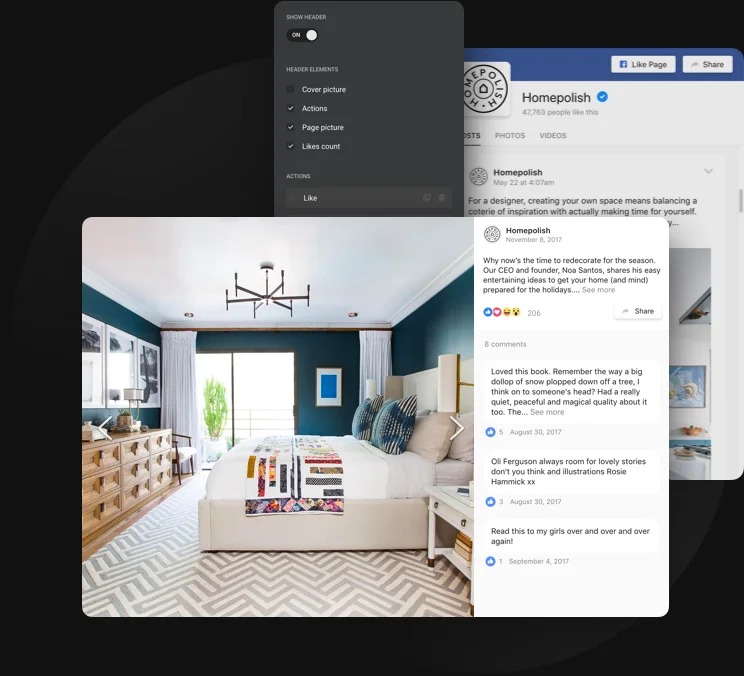 Show off your content and make the right accents